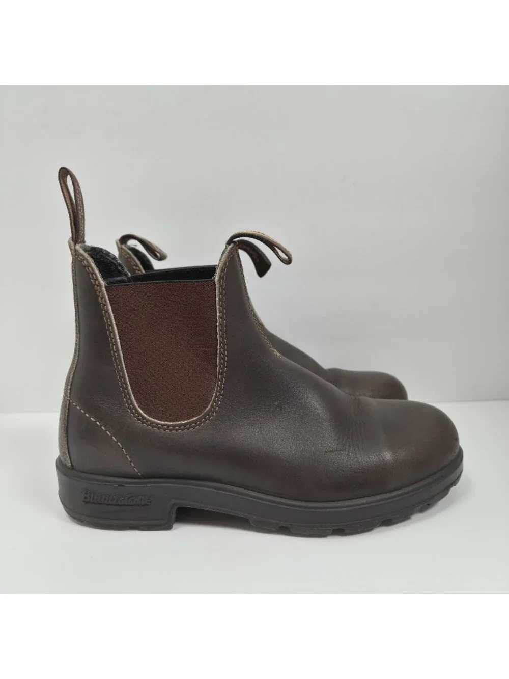 Blundstone 550 Youth Brown Leather Chelsea Boots 000562 US Size 4.5